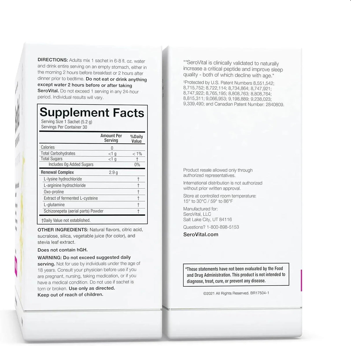 SEROVITAL - Serovital Renewal Complex Fruit Punch 30 Paquetes - The Red Vitamin MX - Suplementos Alimenticios - {{ shop.shopifyCountryName }}