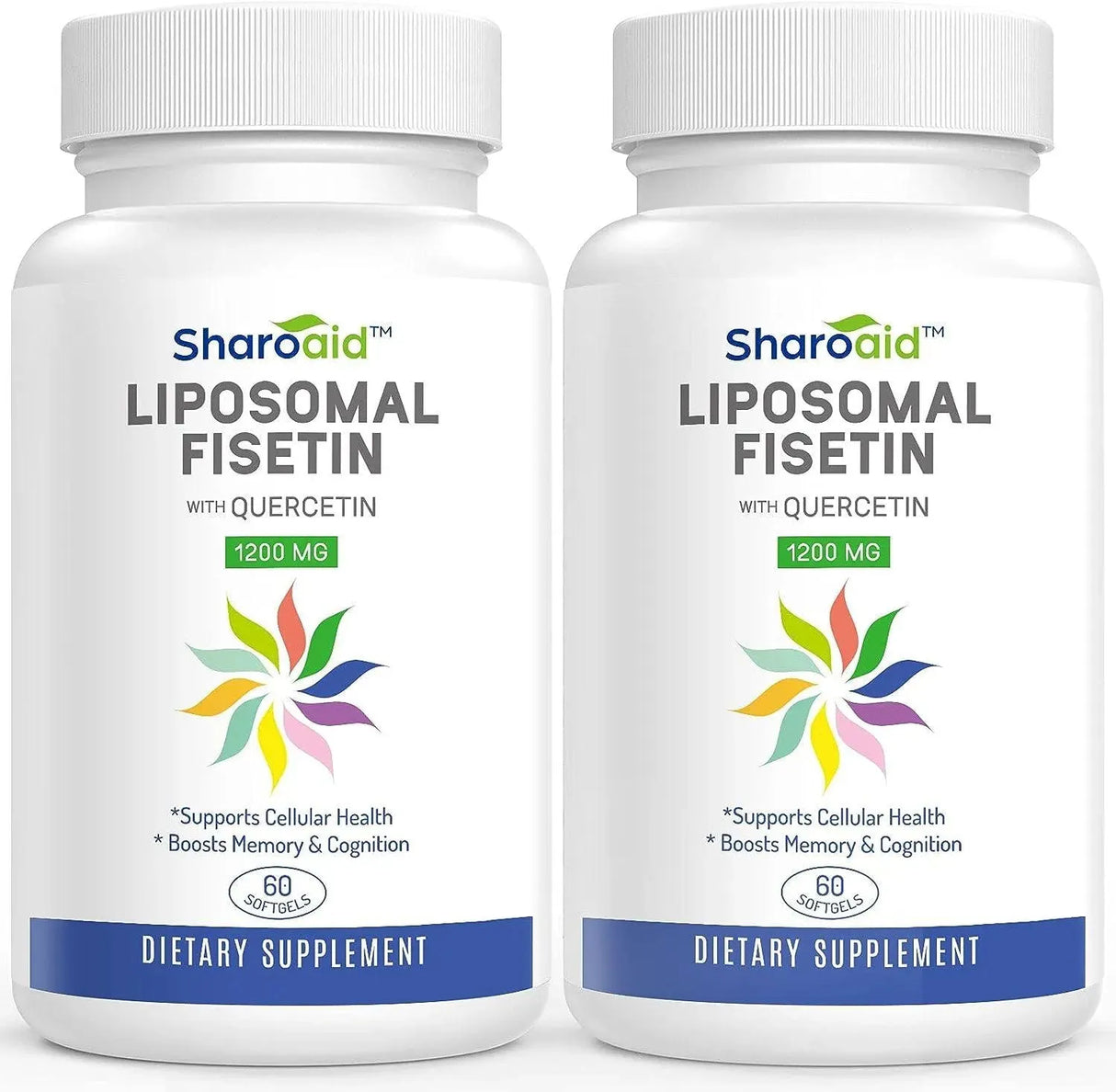 SHAROAID - Sharoaid Liposomal Fisetin with Quercetin 1200Mg. 60 Capsulas 2 Pack - The Red Vitamin MX - Suplementos Alimenticios - {{ shop.shopifyCountryName }}