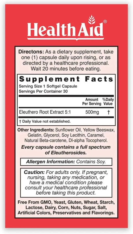 SIBERGIN - Sibergin Siberian Eleuthero 30 Capsulas Blandas - The Red Vitamin MX - Suplementos Alimenticios - {{ shop.shopifyCountryName }}