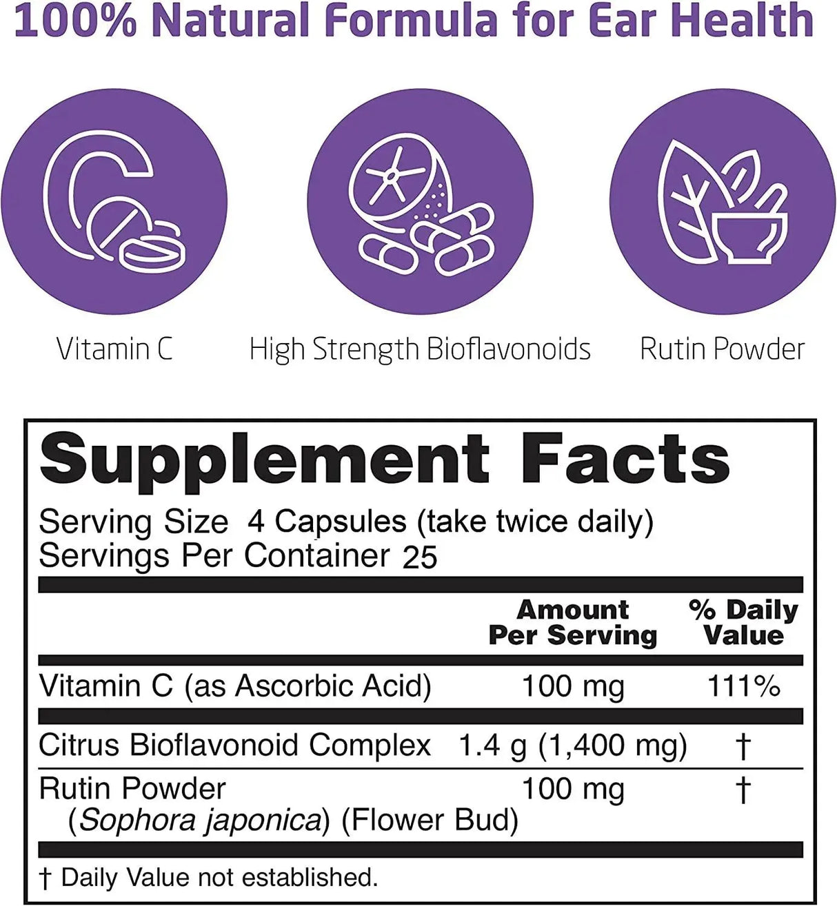 SILENCE SOLUTION - Silence Solution Tinnitus Relief for Reduced Ringing in The Ears High Strength Bioflavonoids + Vitamin C 100 Capsulas - The Red Vitamin MX - Suplementos Alimenticios - {{ shop.shopifyCountryName }}