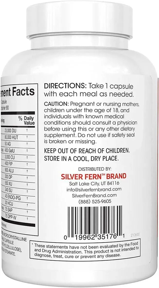 SILVER FERN - Silver Fern Brand Ultimate Digestive Enzyme 90 Capsulas - The Red Vitamin MX - Suplementos Alimenticios - {{ shop.shopifyCountryName }}