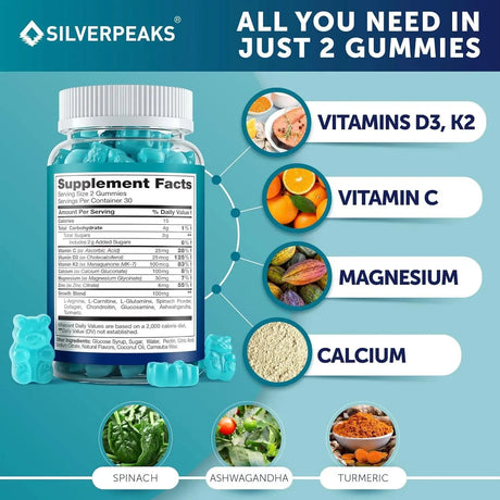 SILVERPEAKS - Silver Peaks Height Growth Maximizer Gummies 60 Gomitas - The Red Vitamin MX - Suplementos Alimenticios - {{ shop.shopifyCountryName }}