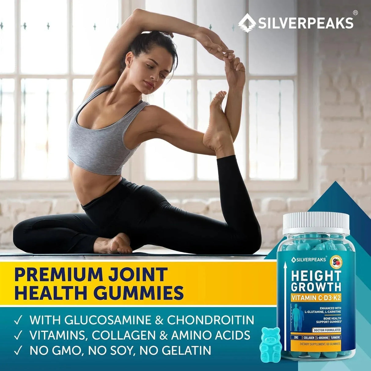 SILVERPEAKS - Silver Peaks Height Growth Maximizer Gummies 60 Gomitas - The Red Vitamin MX - Suplementos Alimenticios - {{ shop.shopifyCountryName }}