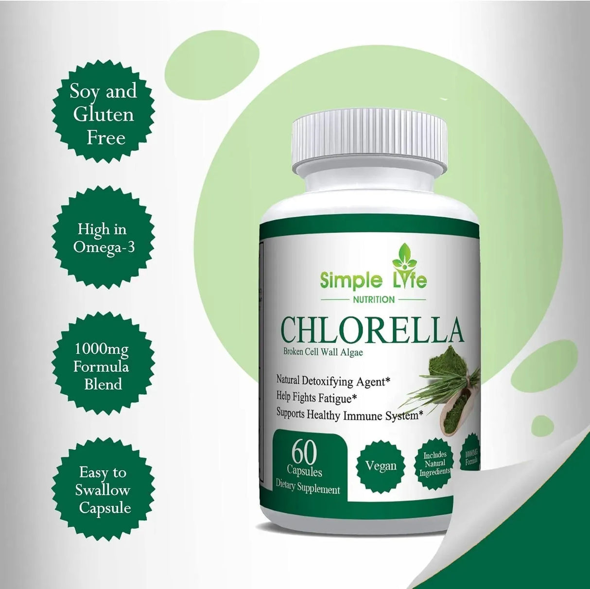 SIMPLE LIFE NUTRITION - Simple Life Nutrition Organic Chlorella 60 Capsulas - The Red Vitamin MX - Suplementos Alimenticios - {{ shop.shopifyCountryName }}
