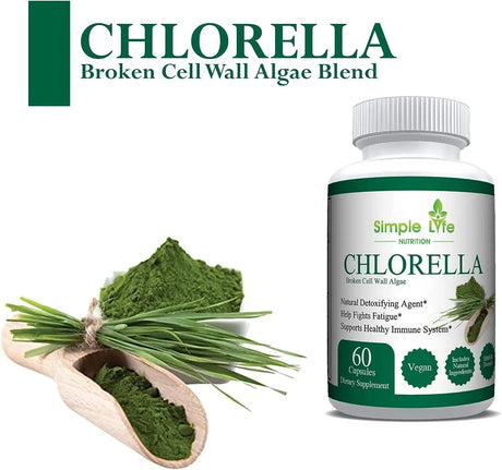 SIMPLE LIFE NUTRITION - Simple Life Nutrition Organic Chlorella 60 Capsulas - The Red Vitamin MX - Suplementos Alimenticios - {{ shop.shopifyCountryName }}