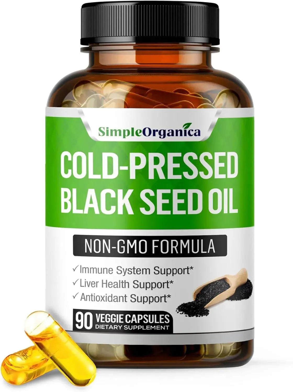 SIMPLE ORGANICA - Simple Organica Black Seed Oil 1000Mg. 90 Capsulas - The Red Vitamin MX - Suplementos Alimenticios - {{ shop.shopifyCountryName }}