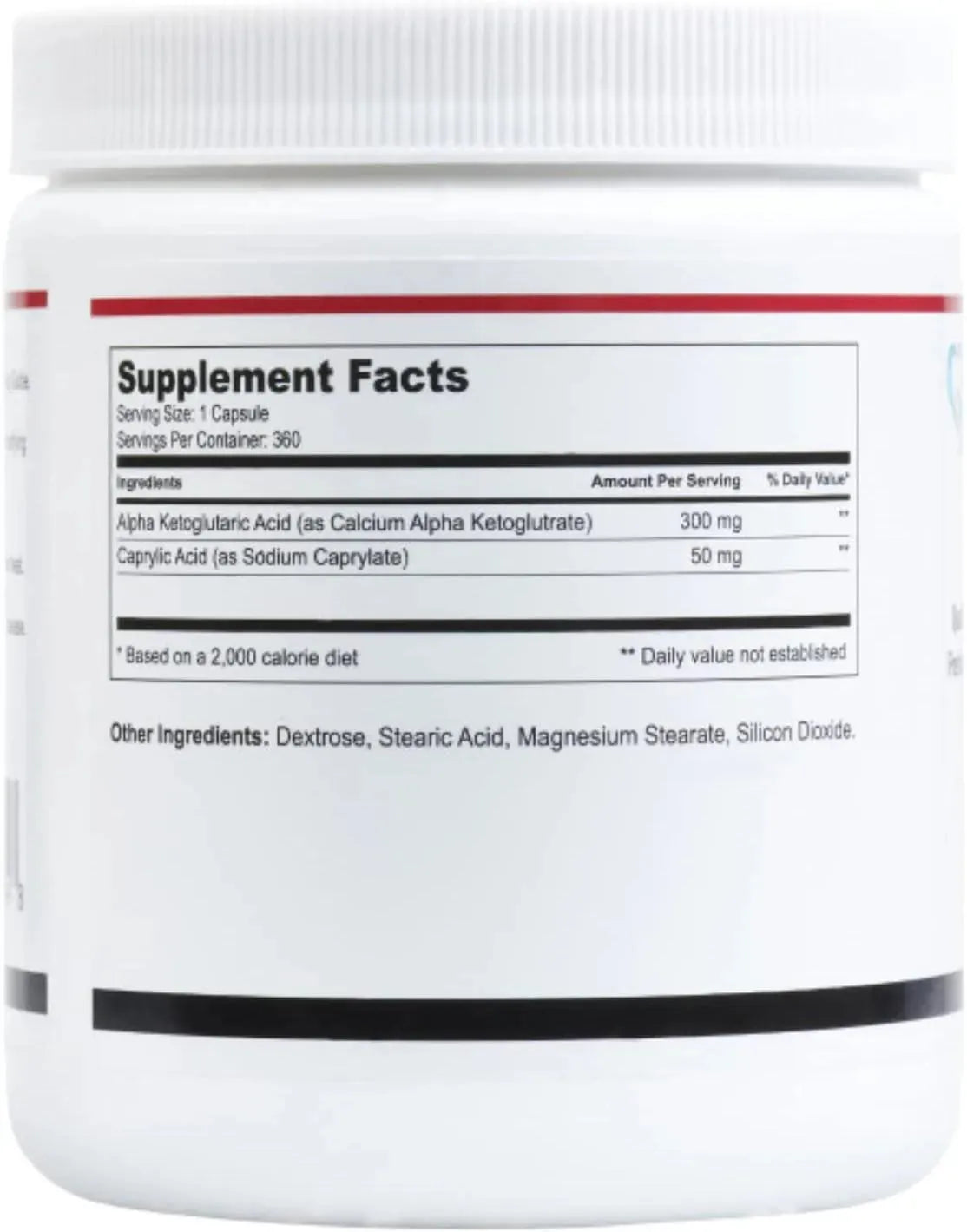SIMPLESA NUTRITION - Simplesa Nutrition Alpha Ketoglutaric Acid Plus Caprylic Acid 360 Capsulas - The Red Vitamin MX - Suplementos Alimenticios - {{ shop.shopifyCountryName }}