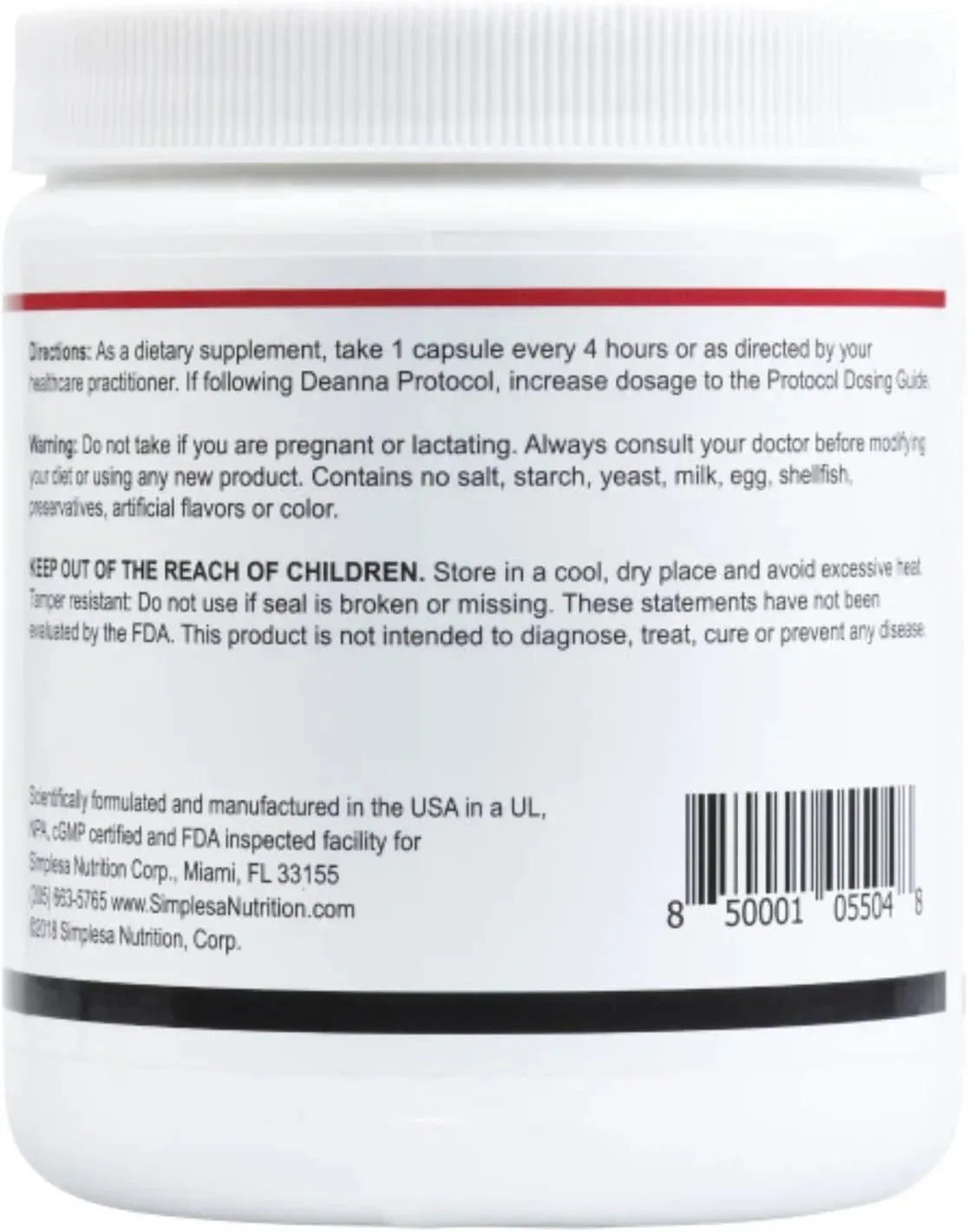 SIMPLESA NUTRITION - Simplesa Nutrition Alpha Ketoglutaric Acid Plus Caprylic Acid 360 Capsulas - The Red Vitamin MX - Suplementos Alimenticios - {{ shop.shopifyCountryName }}