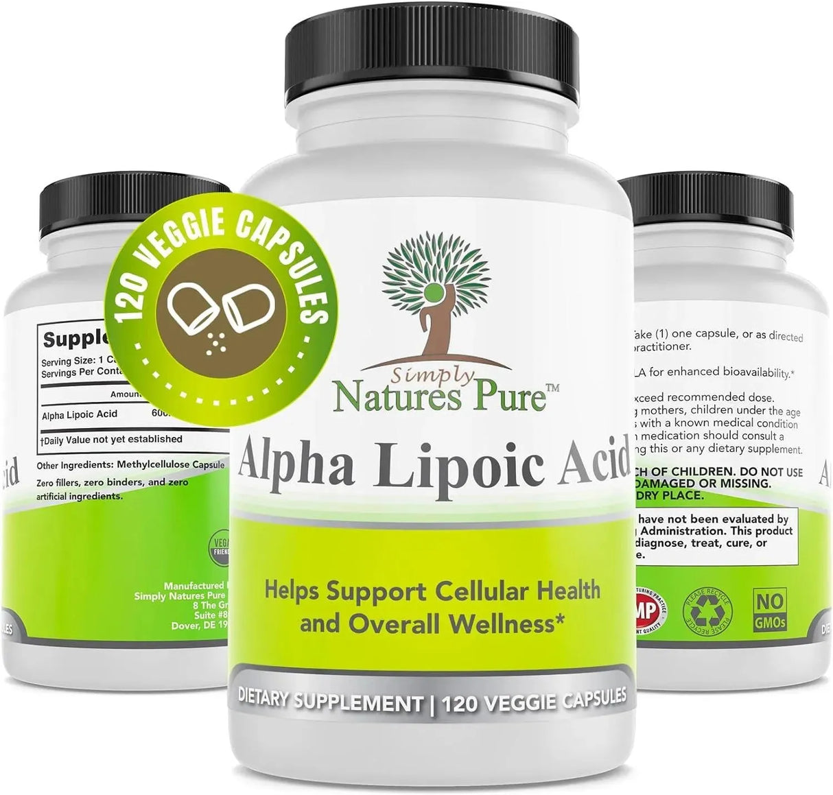 SIMPLY NATURES PURE - Simply Natures Pure Alpha Lipoic Acid 600Mg. 120 Capsulas - The Red Vitamin MX - Suplementos Alimenticios - {{ shop.shopifyCountryName }}