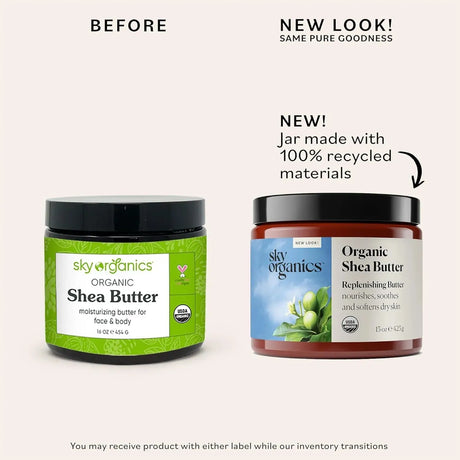 SKY ORGANICS - Sky Organics Organic Shea Butter 425Gr. - The Red Vitamin MX - Cremas Corporales - {{ shop.shopifyCountryName }}