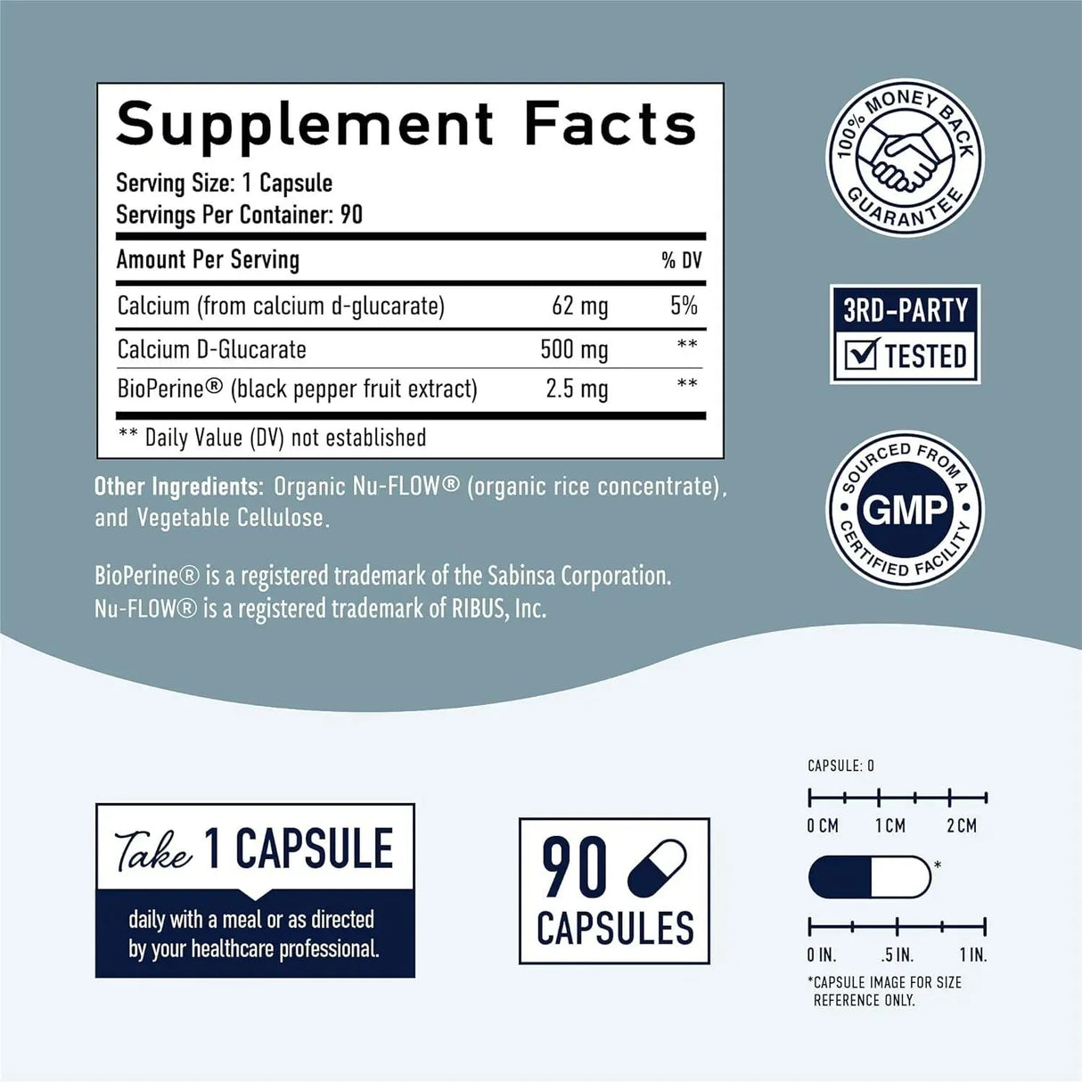 SM Nutrition - SM Nutrition Calcium D-Glucarate 500Mg. 90 Capsulas - The Red Vitamin MX - Suplementos Alimenticios - {{ shop.shopifyCountryName }}