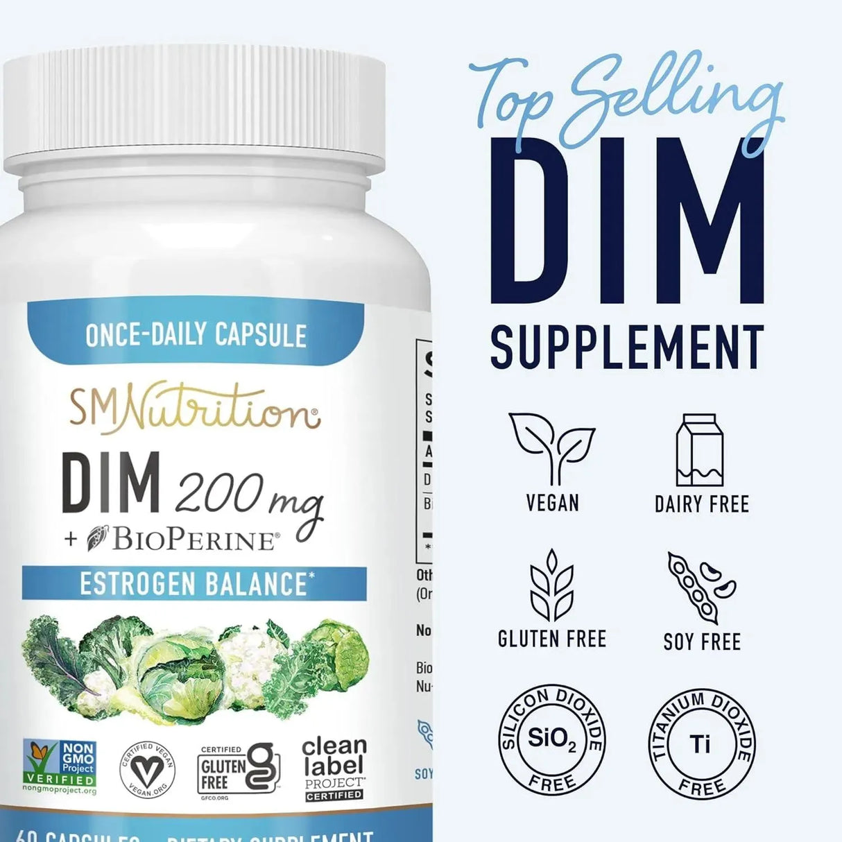 SM Nutrition - SMNutrition DIM Supplement 200Mg. 60 Capsulas - The Red Vitamin MX - Suplementos Alimenticios - {{ shop.shopifyCountryName }}