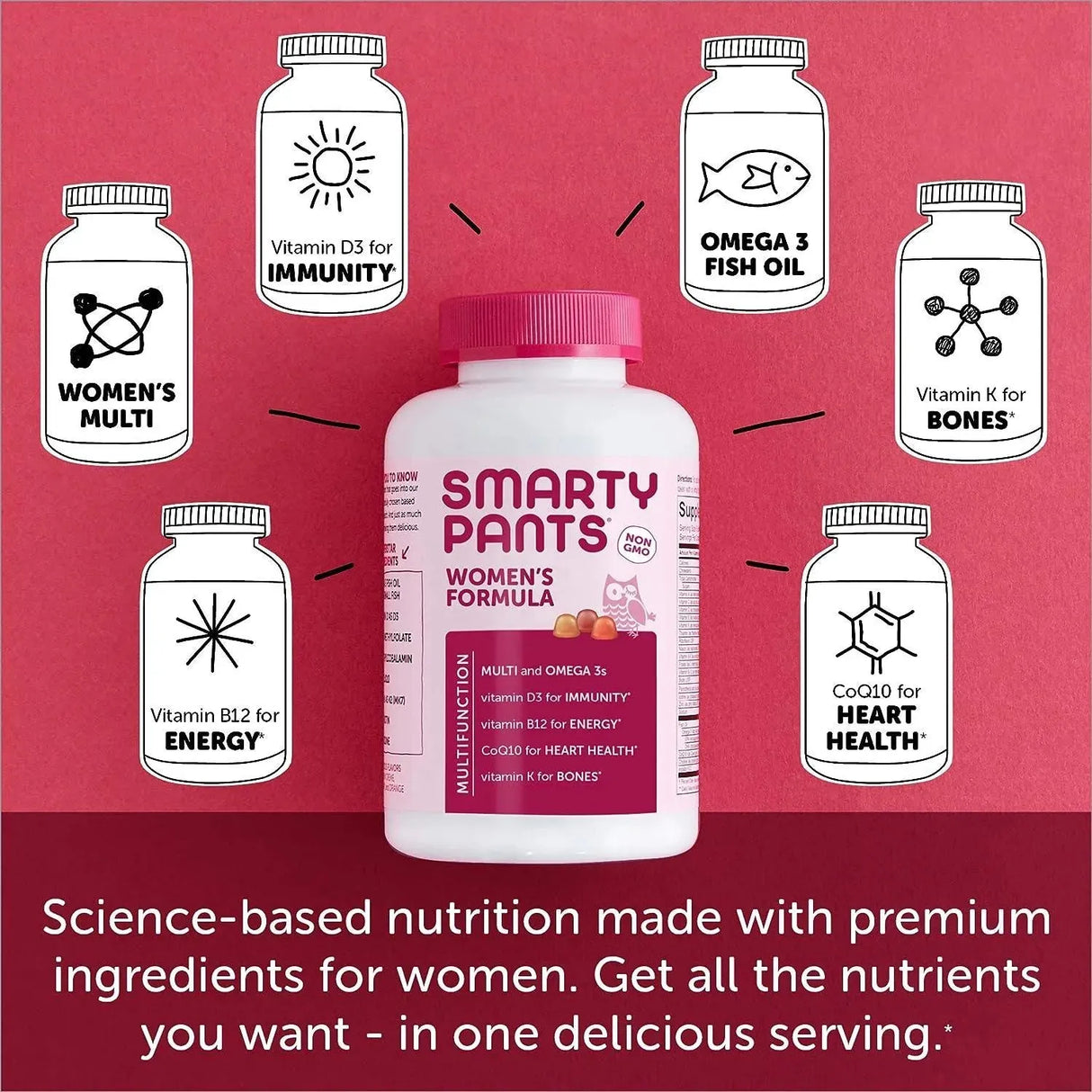 SMARTYPANTS - SmartyPants Women's Formula Gummy Vitamins 180 Gomitas - The Red Vitamin MX - Suplementos Alimenticios - {{ shop.shopifyCountryName }}