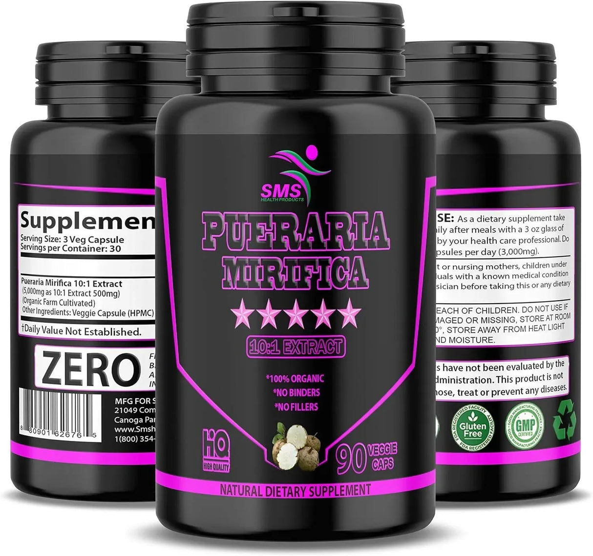 SMS - SMS Pueraria Mirifica 1000Mg. 90 Capsulas - The Red Vitamin MX - Suplementos Alimenticios - {{ shop.shopifyCountryName }}