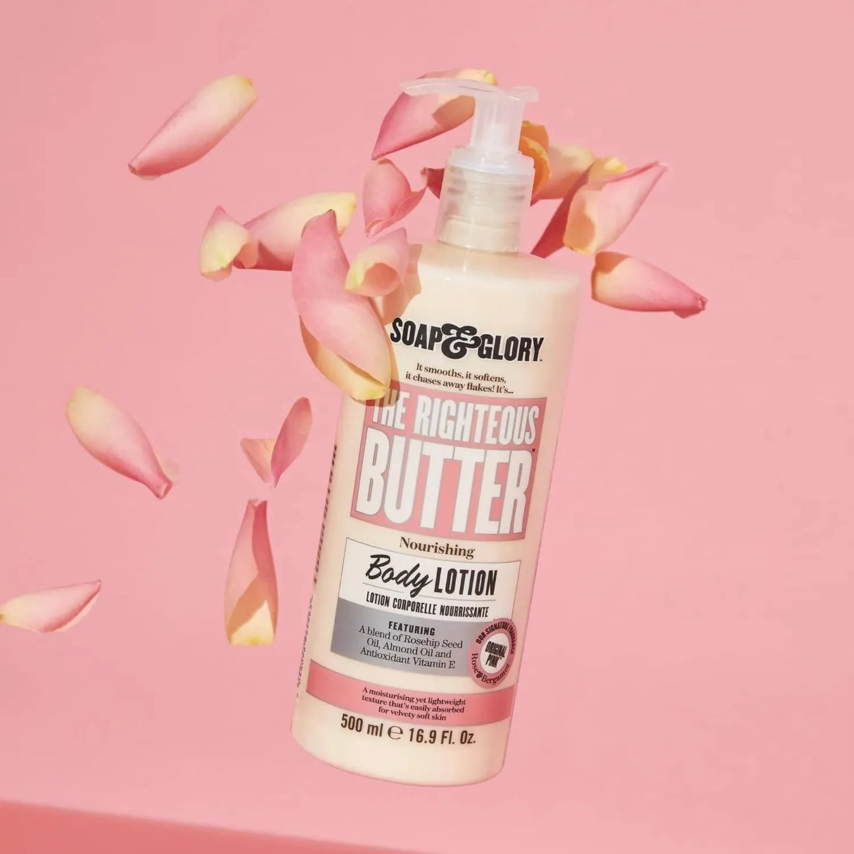 SOAP & GLORY - Soap & Glory Original Pink The Righteous Butter Moisturizing Body Lotion 500Ml. - The Red Vitamin MX - Cremas Corporales - {{ shop.shopifyCountryName }}