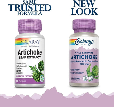 SOLARAY - Solaray Artichoke Leaf Extract 600Mg. 60 Capsulas 2 Pack - The Red Vitamin MX - Suplementos Alimenticios - {{ shop.shopifyCountryName }}