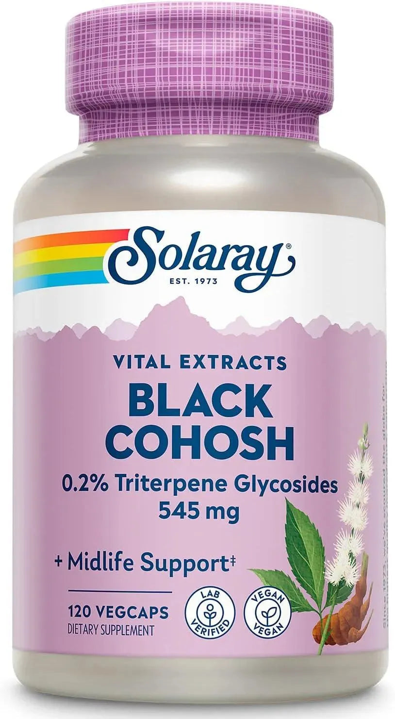 SOLARAY - Solaray Black Cohosh Root & Extract 545Mg. 120 Capsulas - The Red Vitamin MX - Suplementos Alimenticios - {{ shop.shopifyCountryName }}