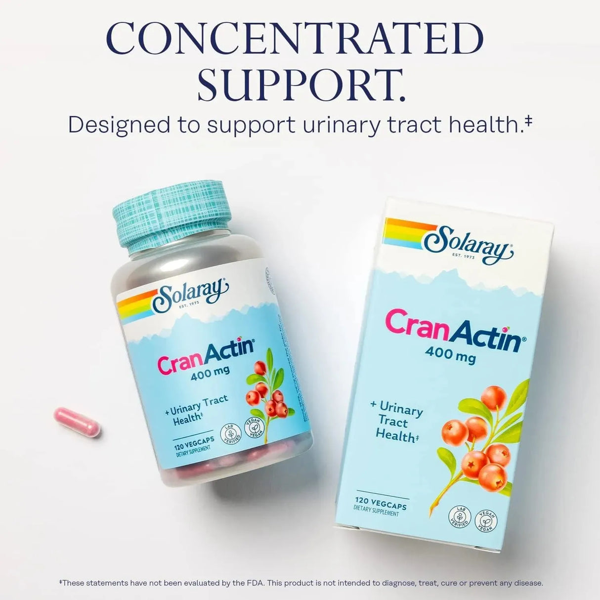 SOLARAY - Solaray Cranactin Cranberry AF Extract 400Mg. 120 Capsulas - The Red Vitamin MX - Suplementos Alimenticios - {{ shop.shopifyCountryName }}