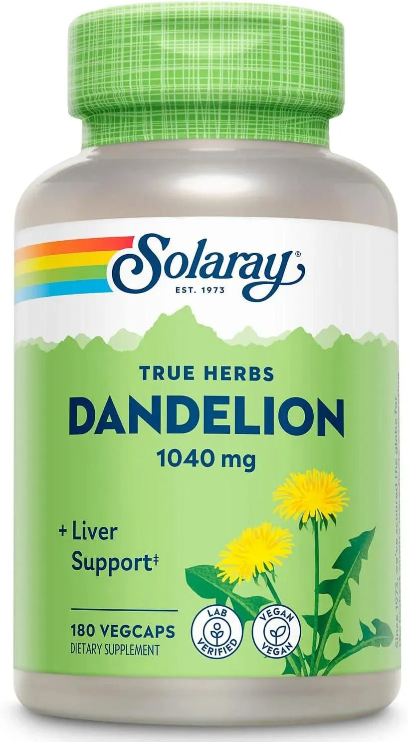 SOLARAY - Solaray Dandelion Root 1040Mg. 180 Capsulas - The Red Vitamin MX - Suplementos Alimenticios - {{ shop.shopifyCountryName }}