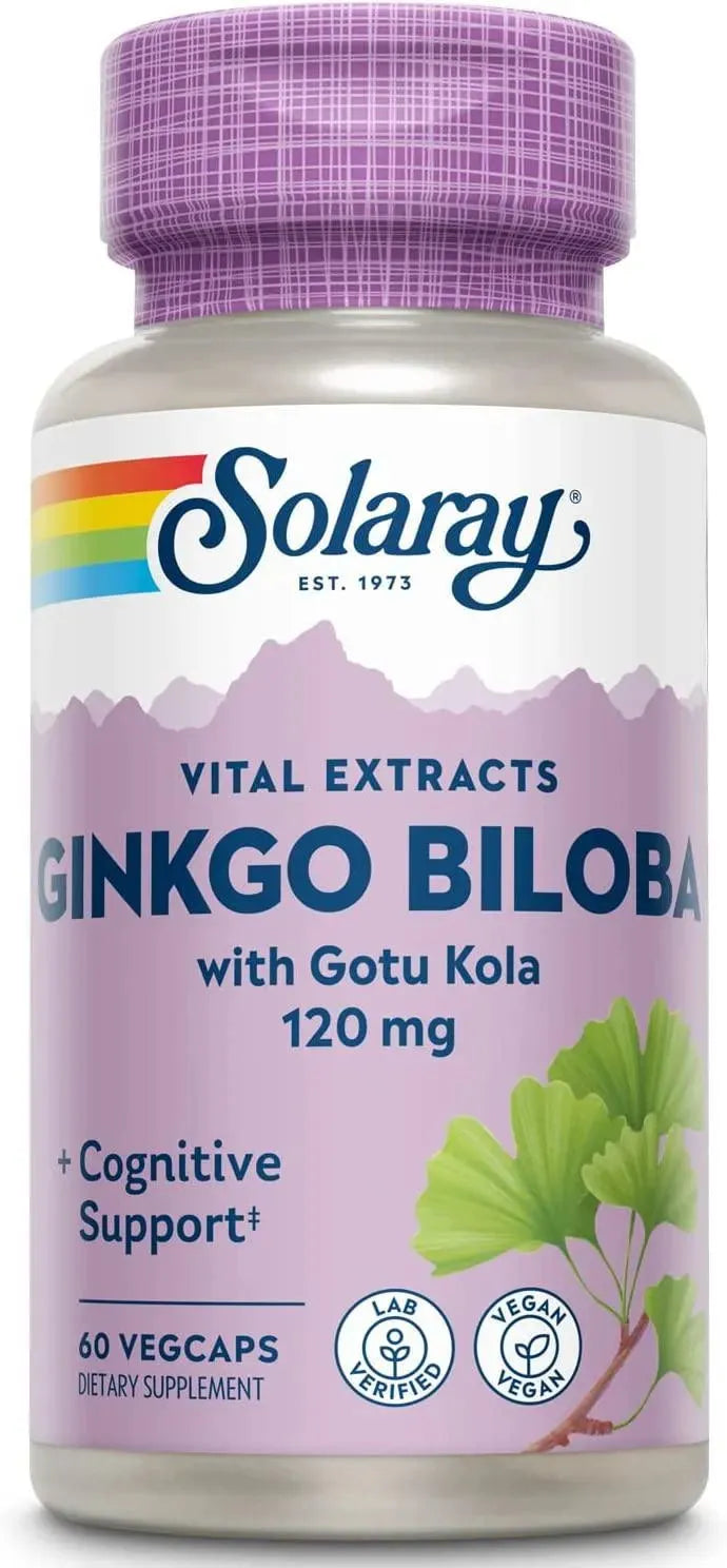 SOLARAY - Solaray One Daily Ginkgo Biloba Leaf Extract 60 Capsulas - The Red Vitamin MX - Suplementos Alimenticios - {{ shop.shopifyCountryName }}