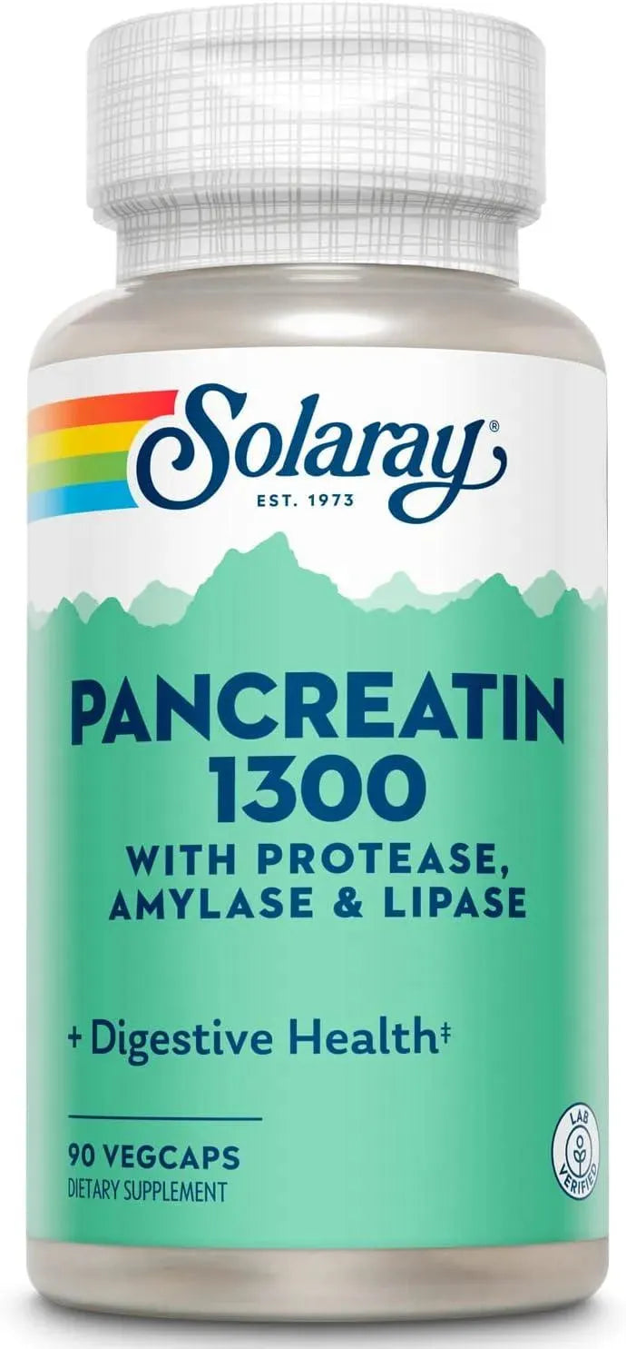 SOLARAY - SOLARAY Pancreatin 1300 Digestive Enzymes 90 Capsulas - The Red Vitamin MX - Suplementos Alimenticios - {{ shop.shopifyCountryName }}