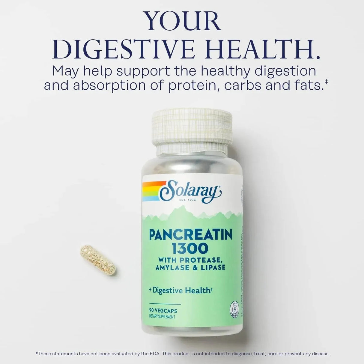 SOLARAY - SOLARAY Pancreatin 1300 Digestive Enzymes 90 Capsulas - The Red Vitamin MX - Suplementos Alimenticios - {{ shop.shopifyCountryName }}