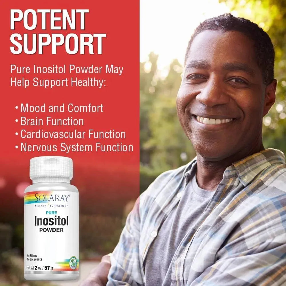SOLARAY - Solaray Pure Inositol Powder 57Gr. - The Red Vitamin MX - Suplementos Alimenticios - {{ shop.shopifyCountryName }}