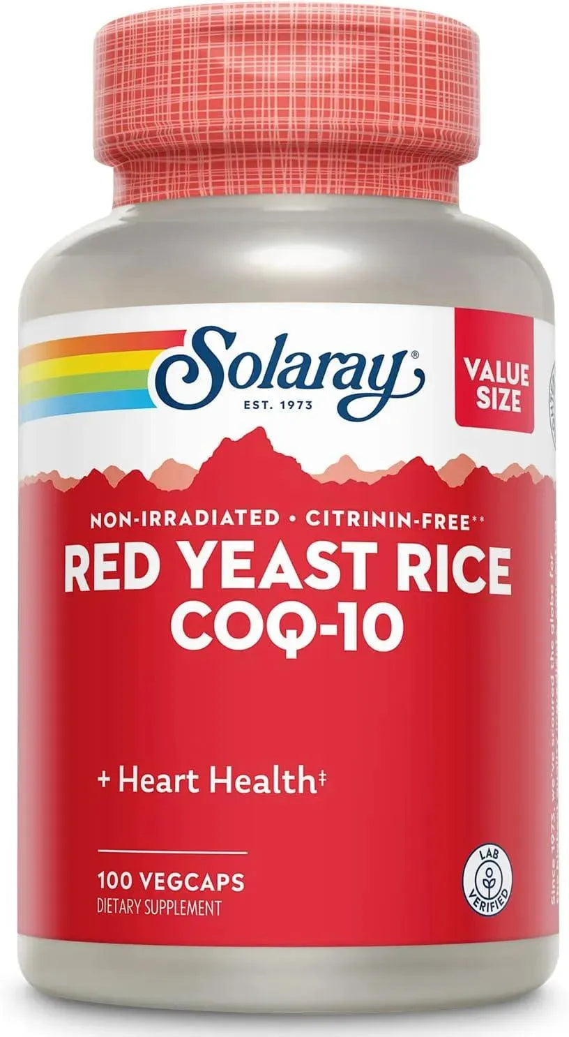 SOLARAY - Solaray Red Yeast Rice Plus CoQ-10 100 Capsulas - The Red Vitamin MX - Suplementos Alimenticios - {{ shop.shopifyCountryName }}