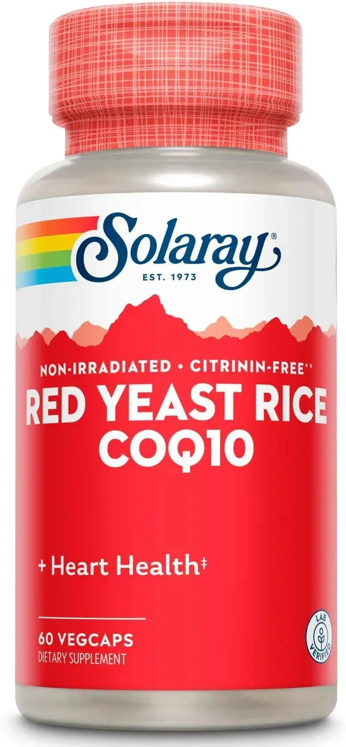 SOLARAY - Solaray Red Yeast Rice Plus CoQ-10 60 Capsulas - The Red Vitamin MX - Suplementos Alimenticios - {{ shop.shopifyCountryName }}