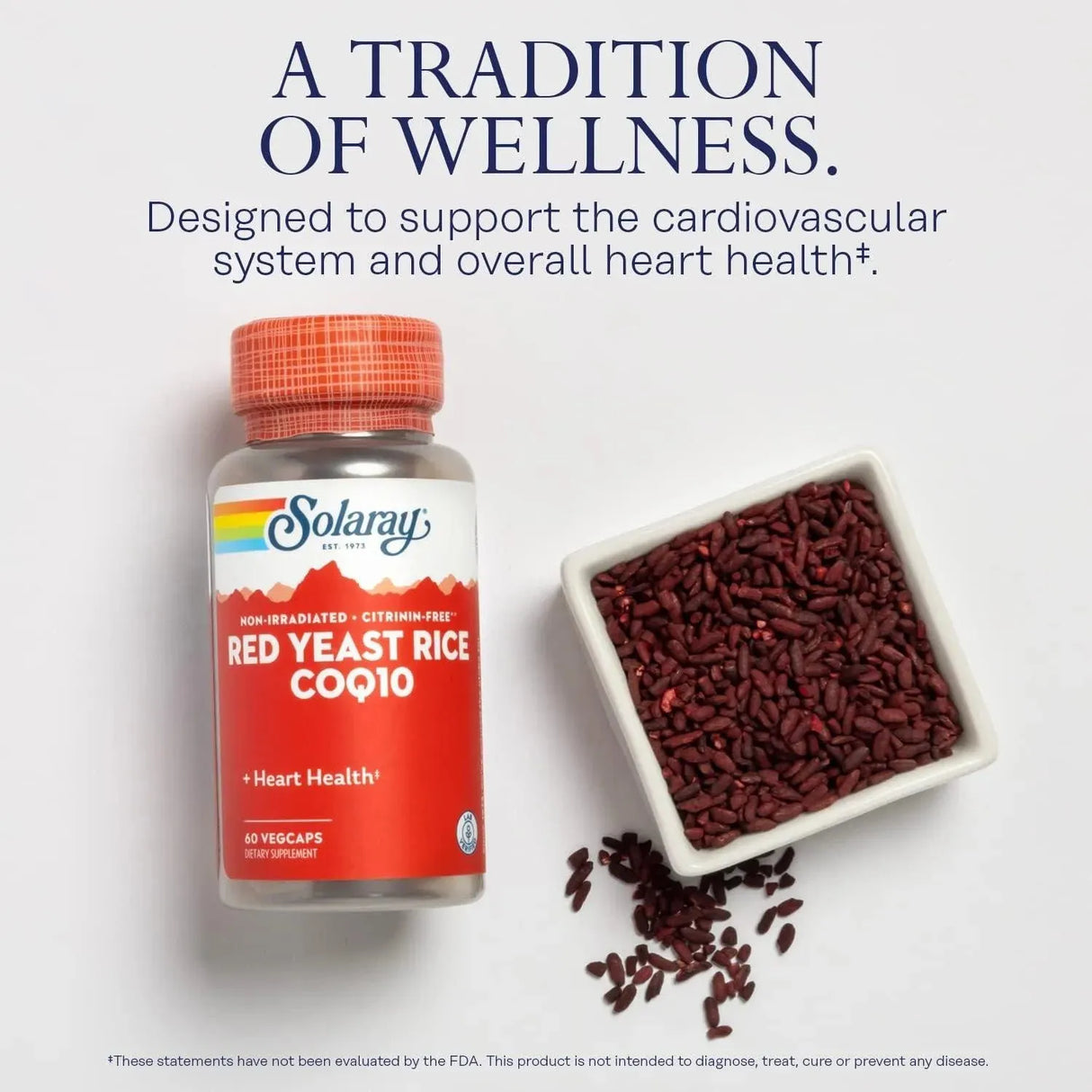 SOLARAY - Solaray Red Yeast Rice Plus CoQ-10 60 Capsulas - The Red Vitamin MX - Suplementos Alimenticios - {{ shop.shopifyCountryName }}