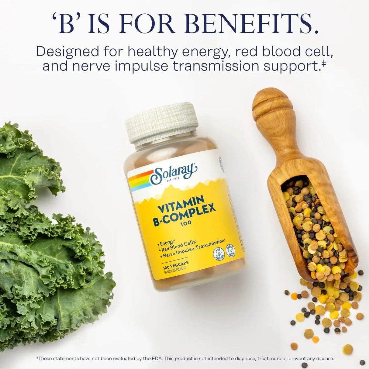 SOLARAY - Solaray Vitamin B-Complex 100Mg. 100 Capsulas - The Red Vitamin MX - Suplementos Alimenticios - {{ shop.shopifyCountryName }}