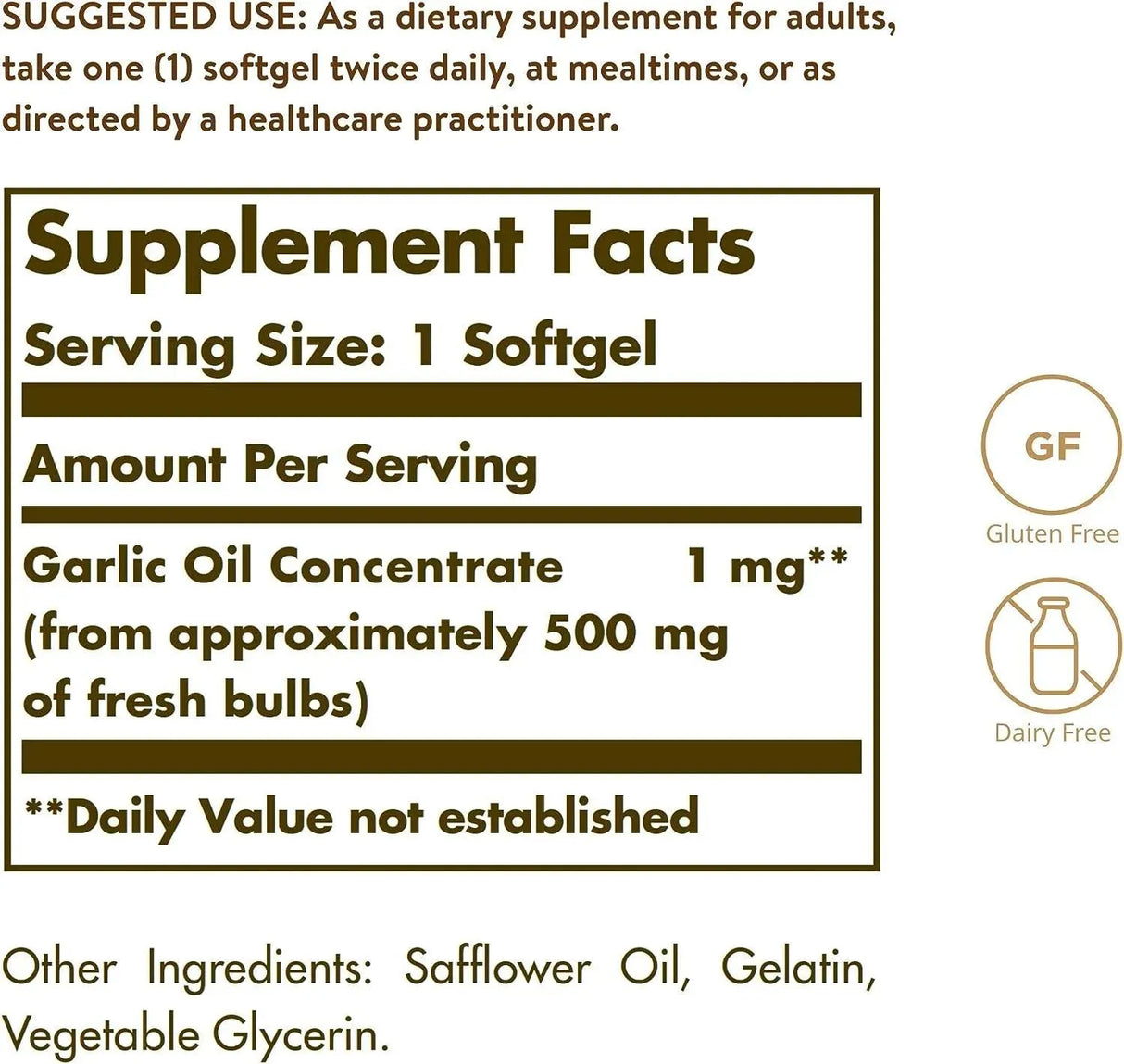 SOLGAR - Solgar Garlic Oil Perles 250 Capsulas Blandas - The Red Vitamin MX - Suplementos Alimenticios - {{ shop.shopifyCountryName }}