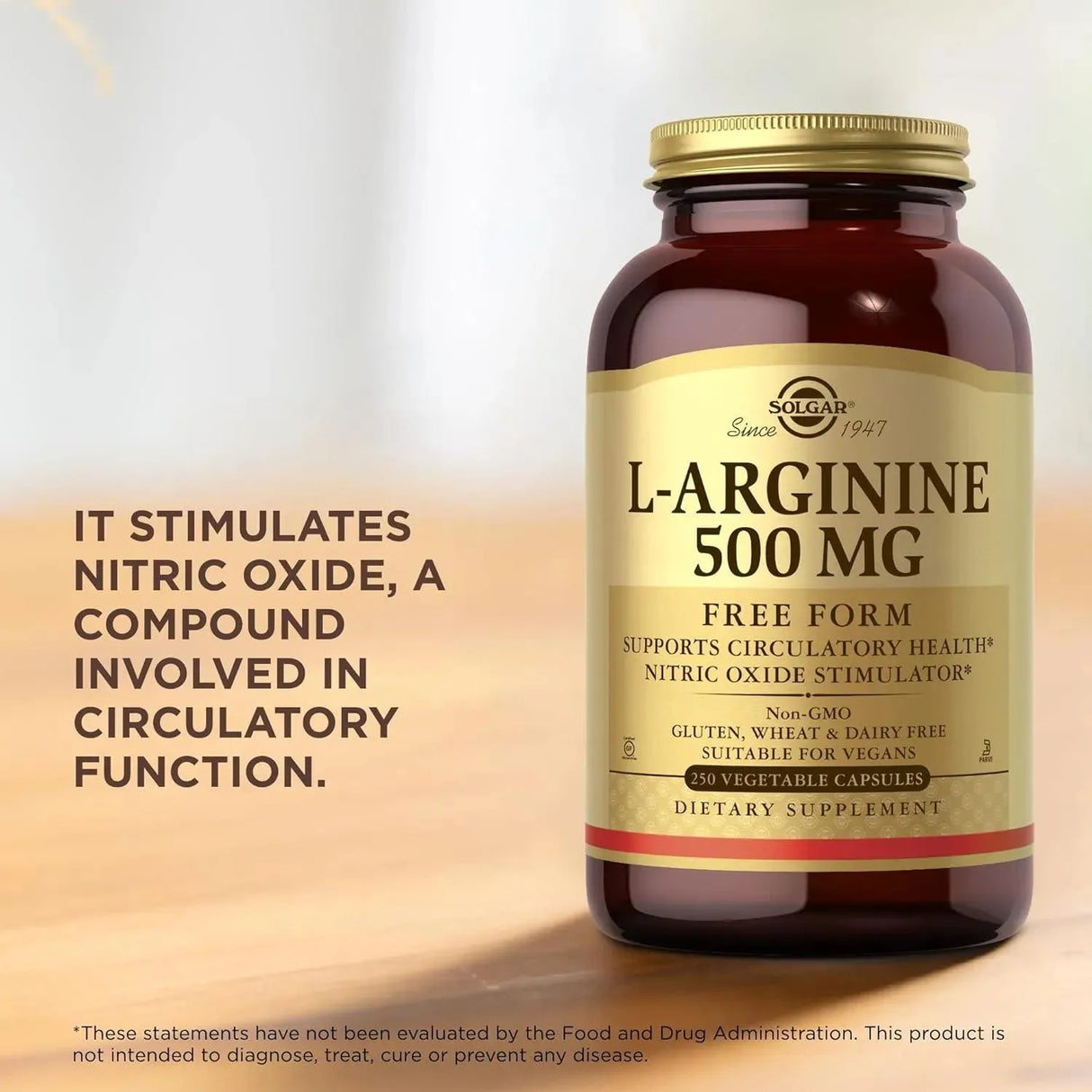 SOLGAR - SOLGAR L-Arginine 500Mg. 250 Capsulas - The Red Vitamin MX - Suplementos Alimenticios - {{ shop.shopifyCountryName }}