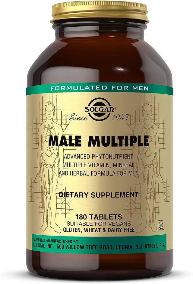 SOLGAR - Solgar Male Multiple 180 Tabletas - The Red Vitamin MX - Suplementos Alimenticios - {{ shop.shopifyCountryName }}