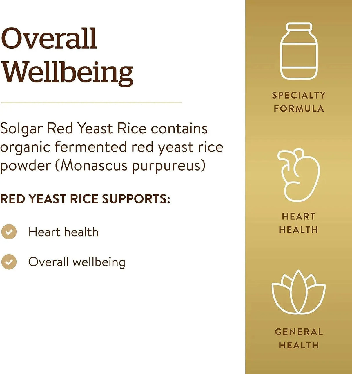 SOLGAR - Solgar Red Yeast Rice 600Mg. 120 Capsulas - The Red Vitamin MX - Suplementos Alimenticios - {{ shop.shopifyCountryName }}