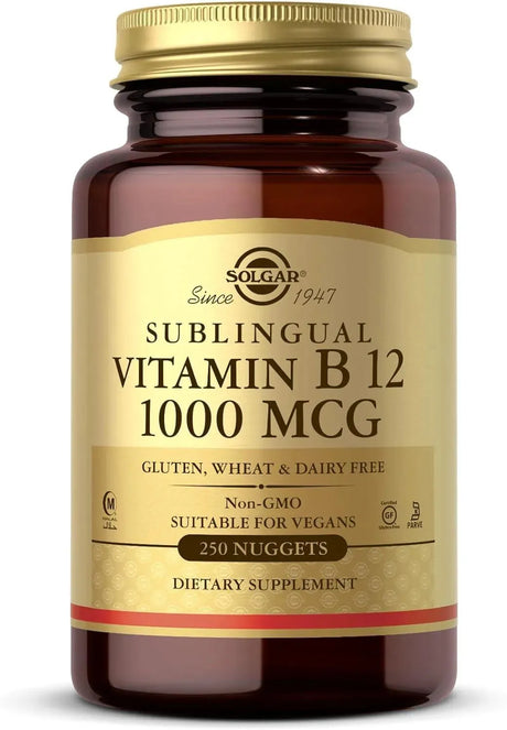SOLGAR - Solgar Vitamin B12 1000mcg 250 Tabletas - The Red Vitamin MX - Suplementos Alimenticios - {{ shop.shopifyCountryName }}