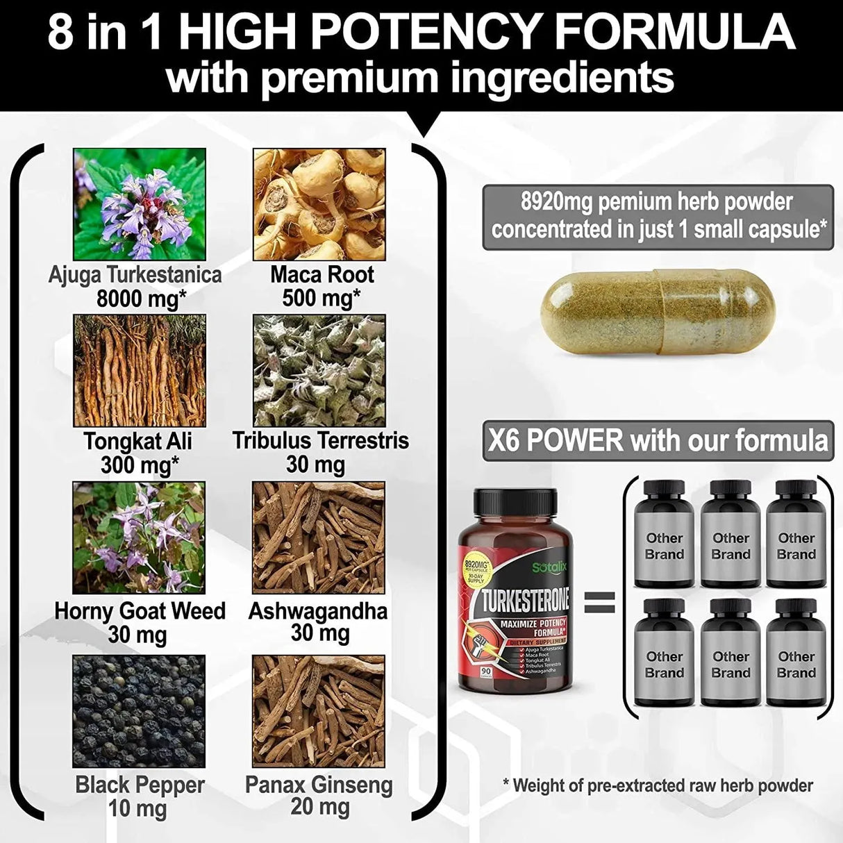 SOTALIX - Sotalix Supplement Ultra Turkesterone 8920Mg. 90 Capsulas - The Red Vitamin MX - Suplementos Alimenticios - {{ shop.shopifyCountryName }}