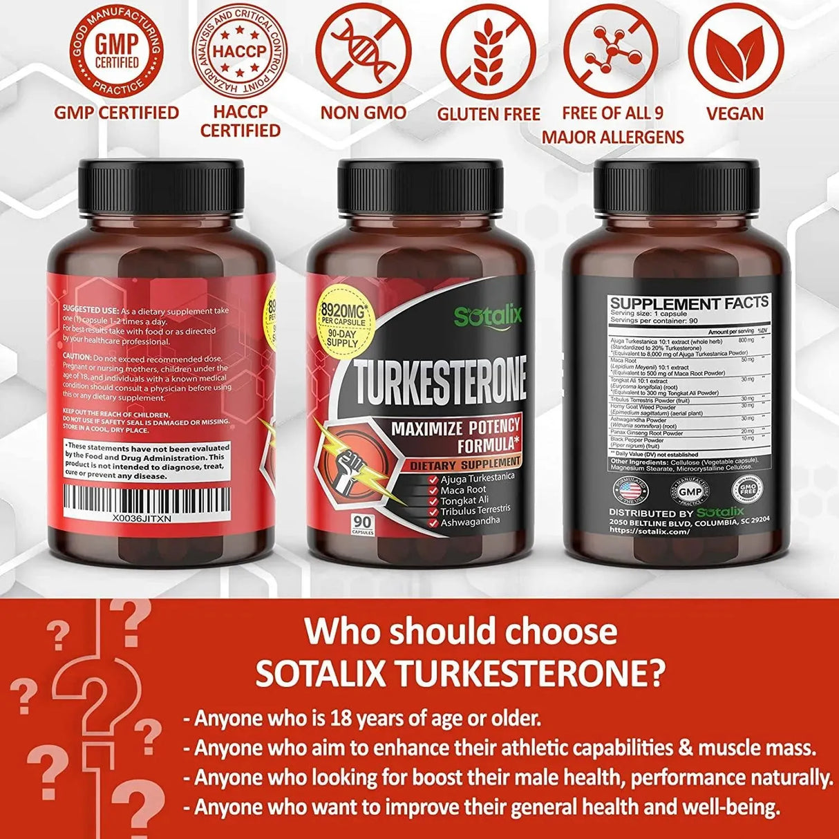 SOTALIX - Sotalix Supplement Ultra Turkesterone 8920Mg. 90 Capsulas - The Red Vitamin MX - Suplementos Alimenticios - {{ shop.shopifyCountryName }}