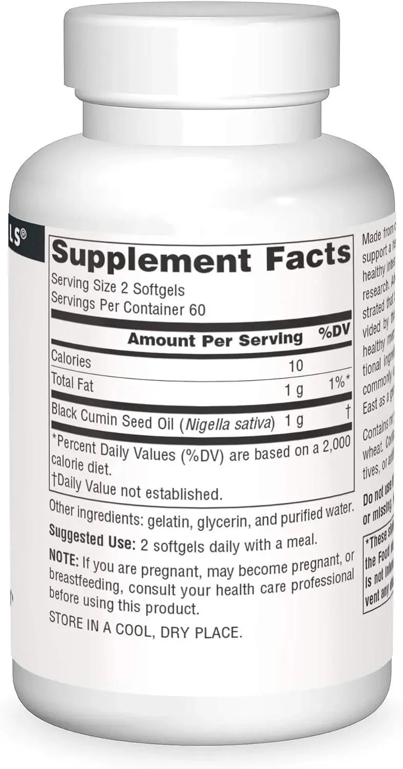 SOURCE NATURALS - Source Naturals Black Cumin Seed Oil 120 Capsulas Blandas - The Red Vitamin MX - Suplementos Alimenticios - {{ shop.shopifyCountryName }}