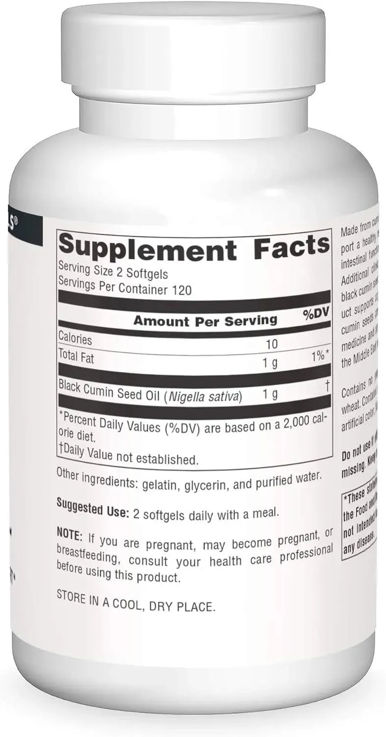 SOURCE NATURALS - Source Naturals Black Cumin Seed Oil 240 Capsulas Blandas - The Red Vitamin MX - Suplementos Alimenticios - {{ shop.shopifyCountryName }}