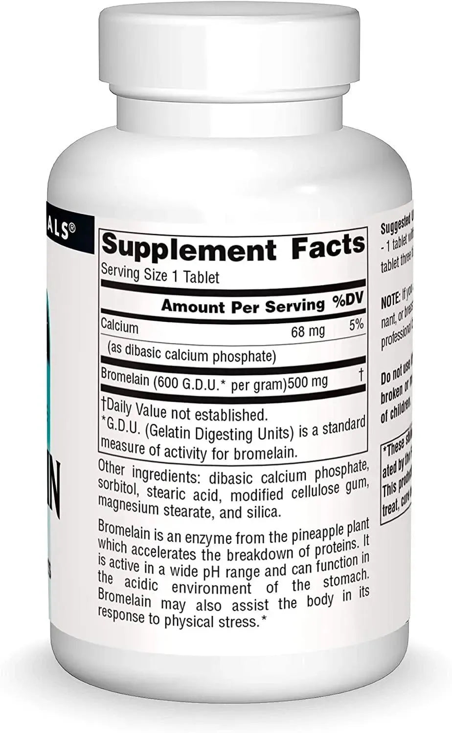 SOURCE NATURALS - Source Naturals Bromelain 500Mg. Proteolytic Enzyme Supplement 120 Tabletas - The Red Vitamin MX - Suplementos Alimenticios - {{ shop.shopifyCountryName }}