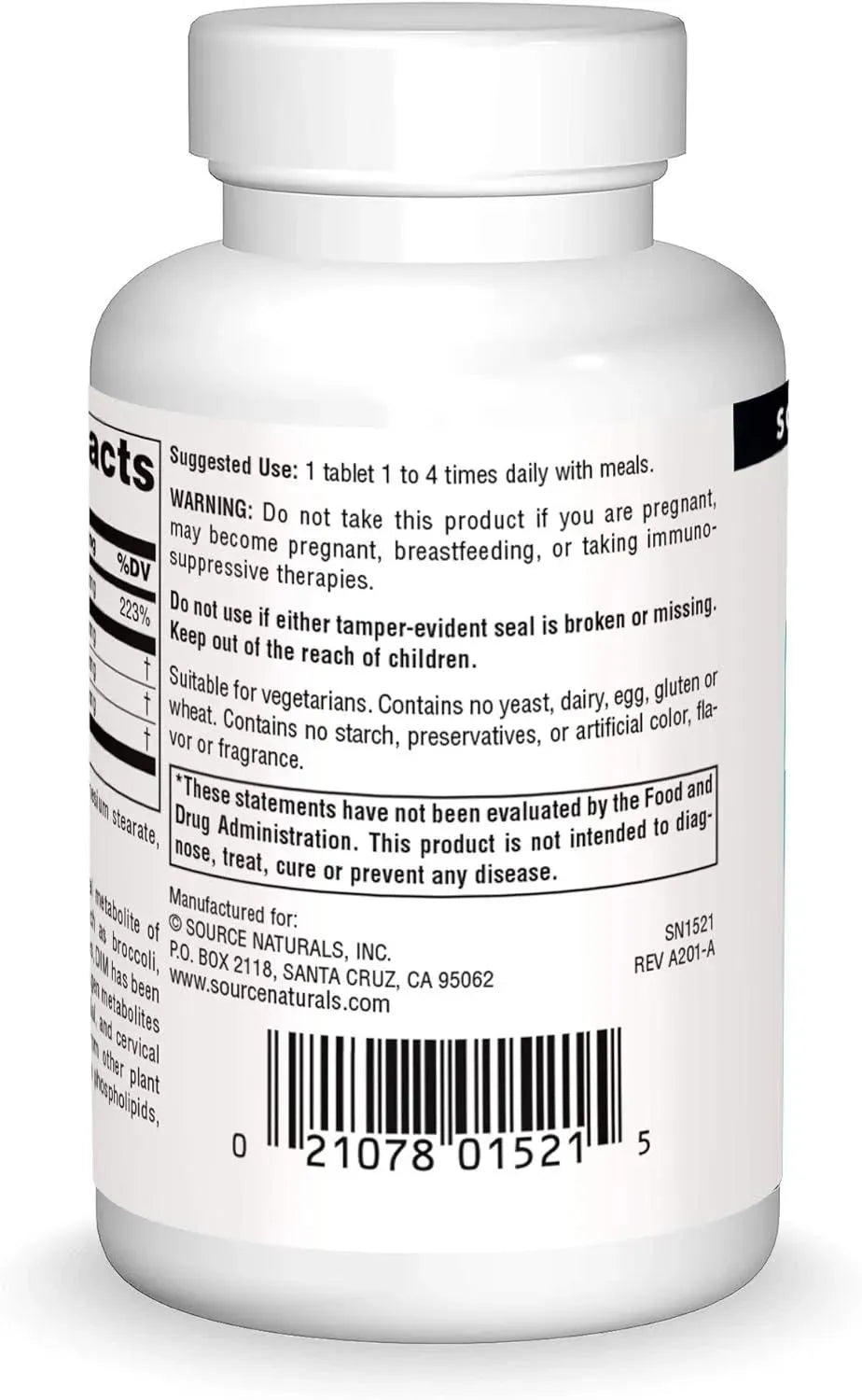 SOURCE NATURALS - Source Naturals DIM 100Mg. 60 Tabletas - The Red Vitamin MX - Suplementos Alimenticios - {{ shop.shopifyCountryName }}