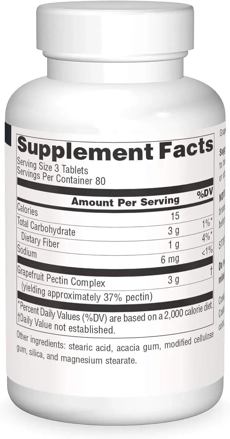 SOURCE NATURALS - Source Naturals Grapefruit Pectin 1000Mg. 240 Tabletas - The Red Vitamin MX - Suplementos Alimenticios - {{ shop.shopifyCountryName }}