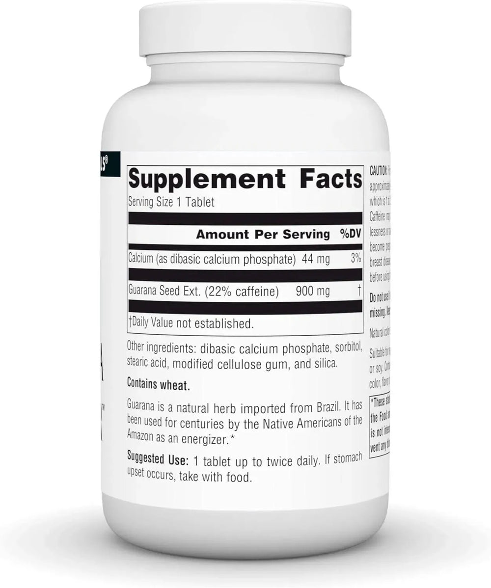 SOURCE NATURALS - Source Naturals Guarana Energizer 900Mg. 100 Tabletas - The Red Vitamin MX - Suplementos Alimenticios - {{ shop.shopifyCountryName }}