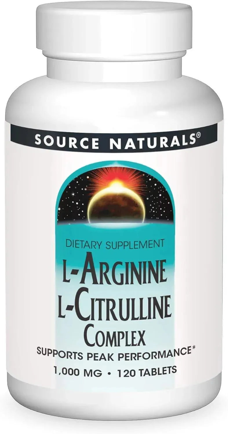 SOURCE NATURALS - Source Naturals L-Arginine L-Citrulline Complex 120 Tabletas - The Red Vitamin MX - Suplementos Alimenticios - {{ shop.shopifyCountryName }}
