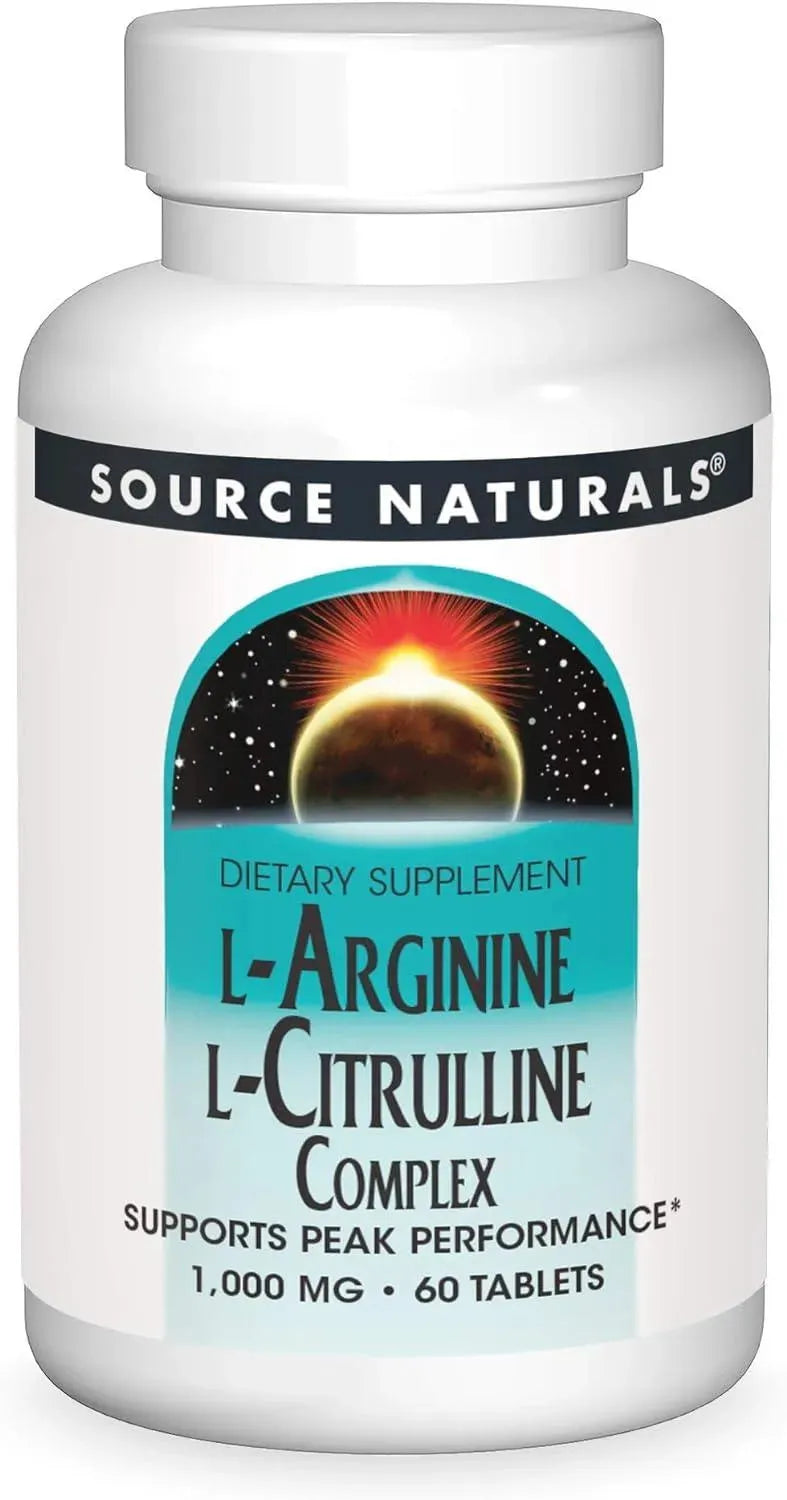 SOURCE NATURALS - Source Naturals L-Arginine L-Citrulline Complex 60 Tabletas - The Red Vitamin MX - Suplementos Alimenticios - {{ shop.shopifyCountryName }}