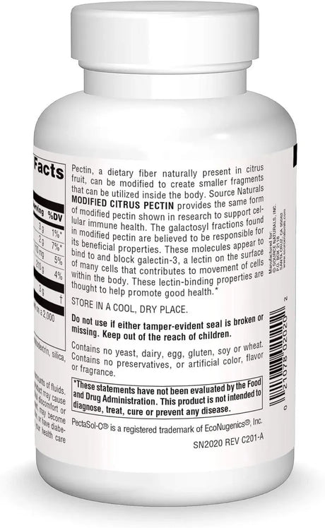 SOURCE NATURALS - Source Naturals PectImmune Modified Citrus Pectin 750Mg. 120 Capsulas - The Red Vitamin MX - Suplementos Alimenticios - {{ shop.shopifyCountryName }}