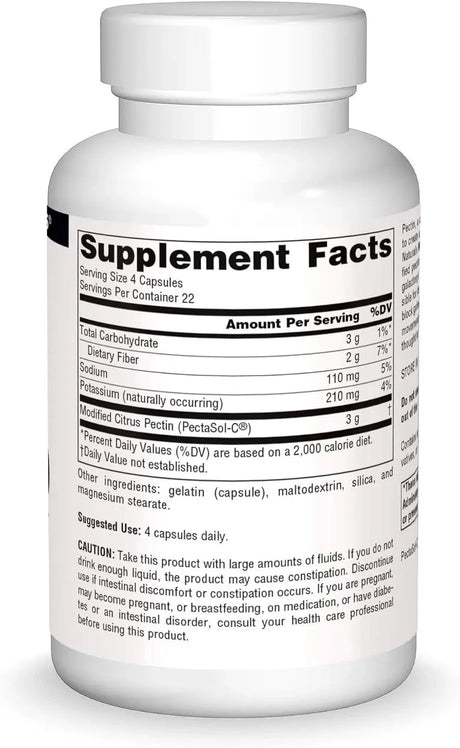 SOURCE NATURALS - Source Naturals PectImmune, Modified Citrus Pectin 750Mg. 90 Capsulas - The Red Vitamin MX - Suplementos Alimenticios - {{ shop.shopifyCountryName }}