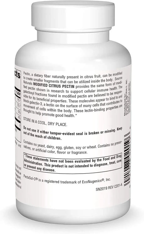 SOURCE NATURALS - Source Naturals PectImmune, Modified Citrus Pectin 750Mg. 90 Capsulas - The Red Vitamin MX - Suplementos Alimenticios - {{ shop.shopifyCountryName }}