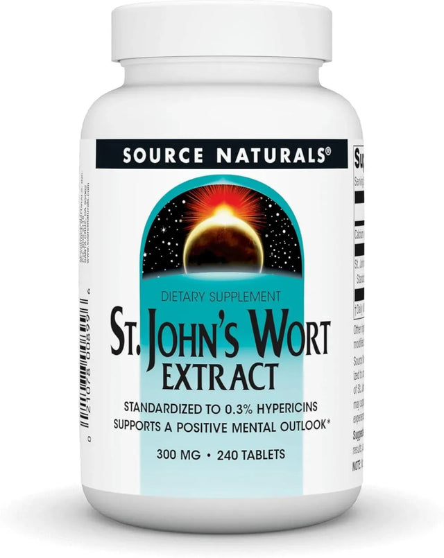 SOURCE NATURALS - Source Naturals St. Johns Wort Extract 300Mg. 240 Tabletas - The Red Vitamin MX - Suplementos Alimenticios - {{ shop.shopifyCountryName }}